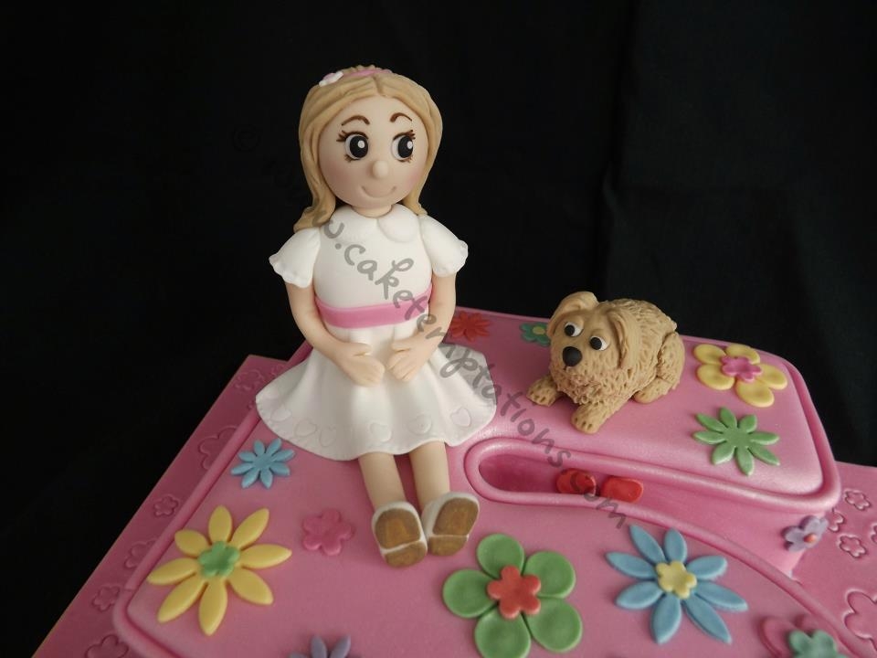 Hand Carved Number 5 Cake With Edible Figures