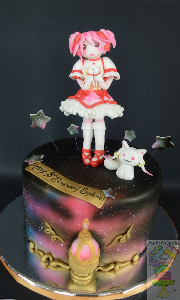 Puella Magi Madoka Magica Anime Birthday Cake