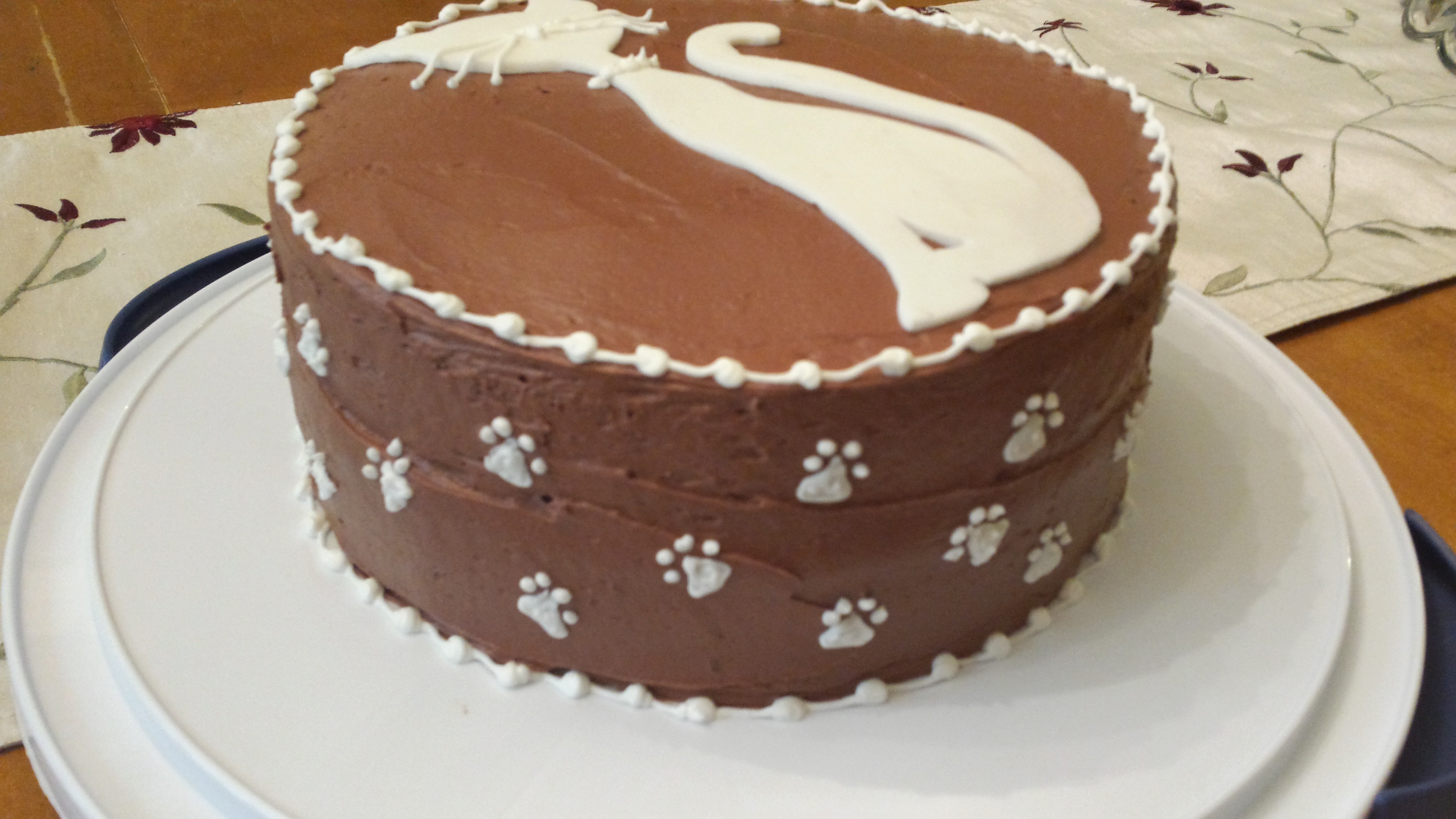 Hersheys Chocolate Cake With Peanut Buttercream Filling Covered In Hersheys Chocolate