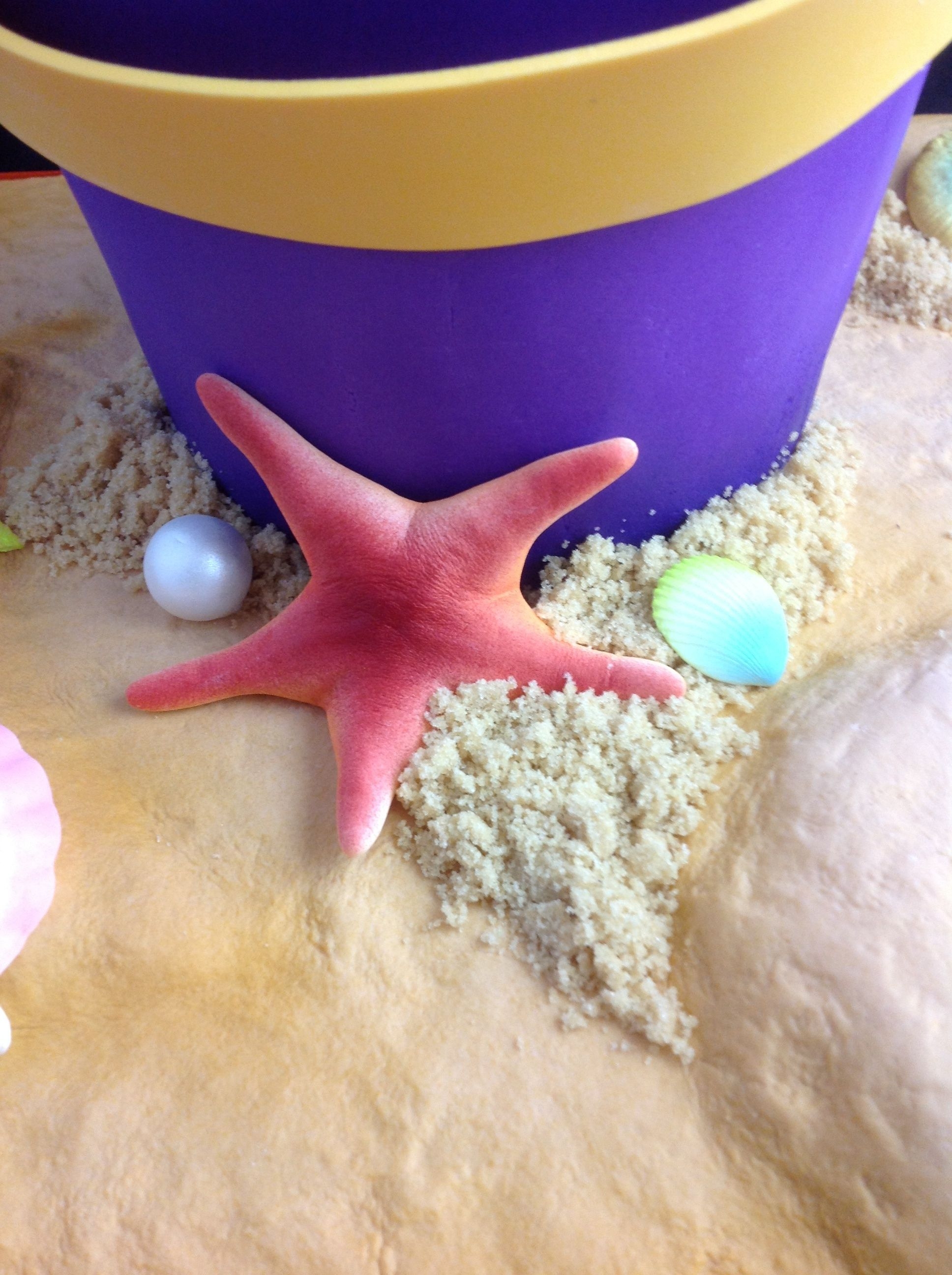 Andrea's Sweetcakes Sand Bucket Cake Tutorial In Cake Design France