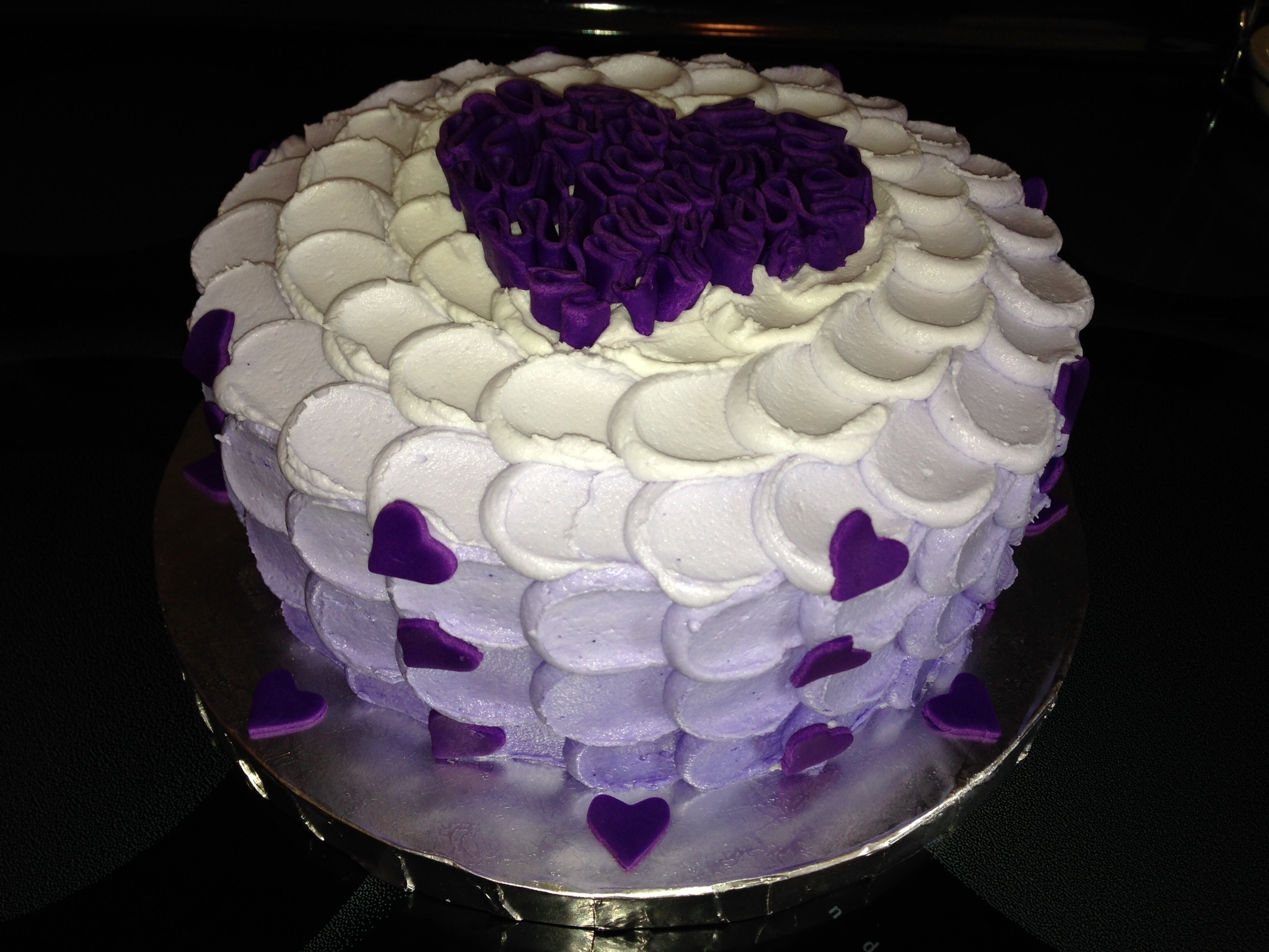 8 Inch French Vanilla Cake With Vanilla Bean Cream Cheese Filling First