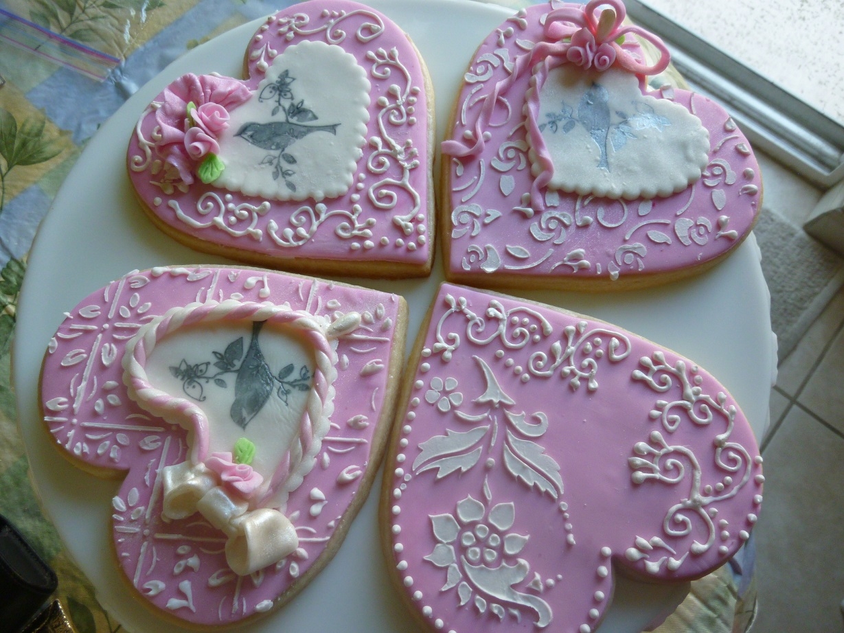 Sugar Cookie Decorated Using A Stencil