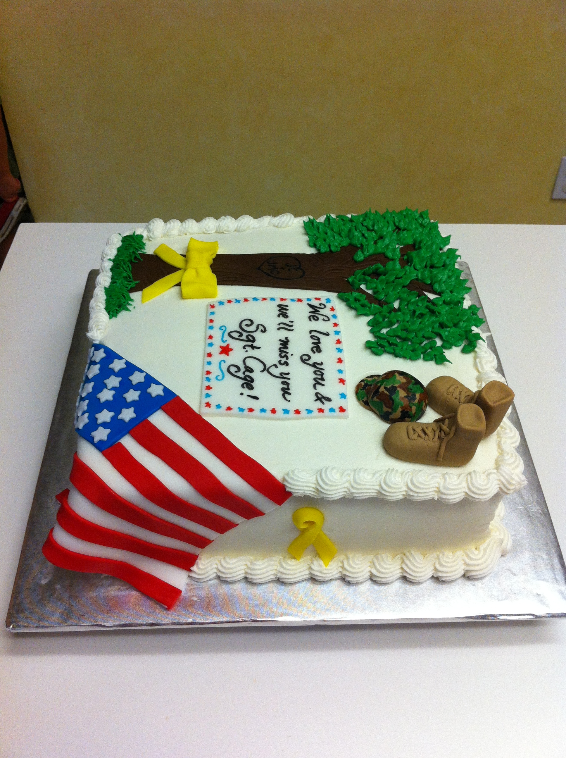 Cake For Soldier Deploying To Kuwait