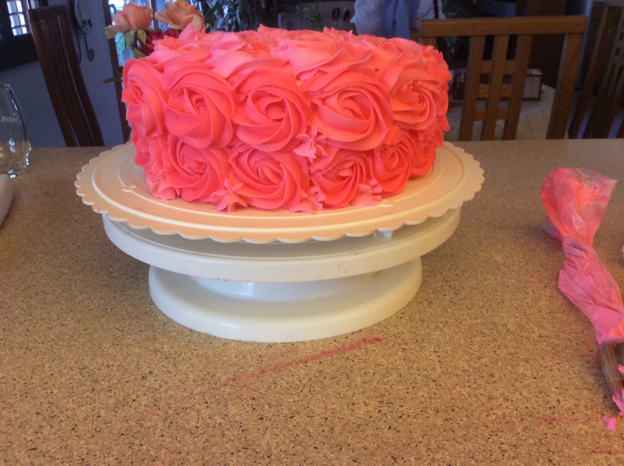 Rose Swirl Cake