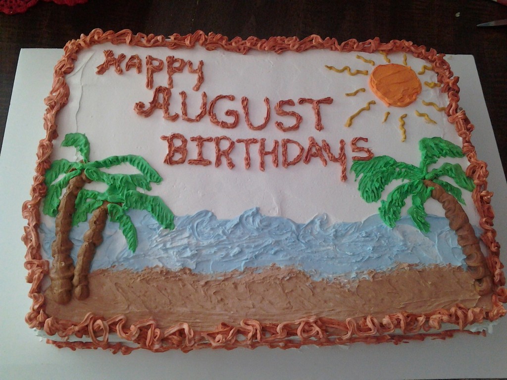 August Birthday Cake