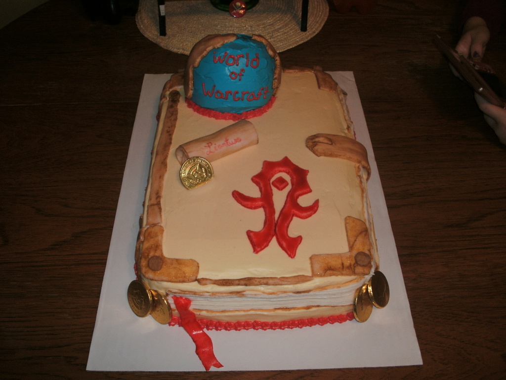 World Of Warcraft Book Cake Cakecentral Com World Of Warcraft Book Cake Cakecentral Com