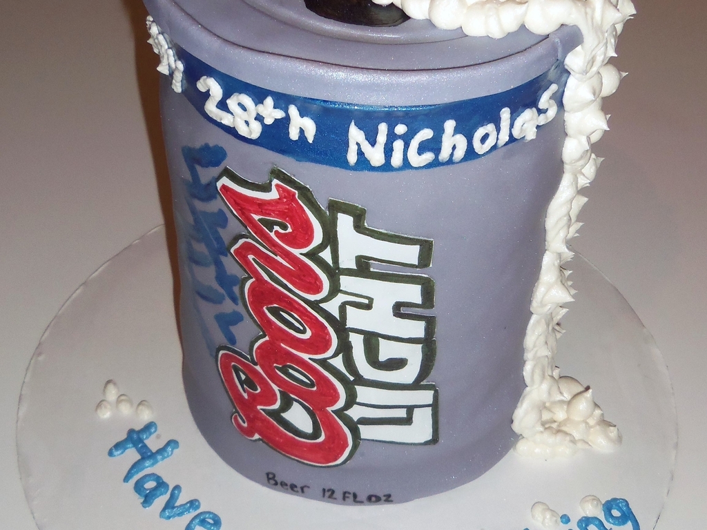 Coors Light Can Cake