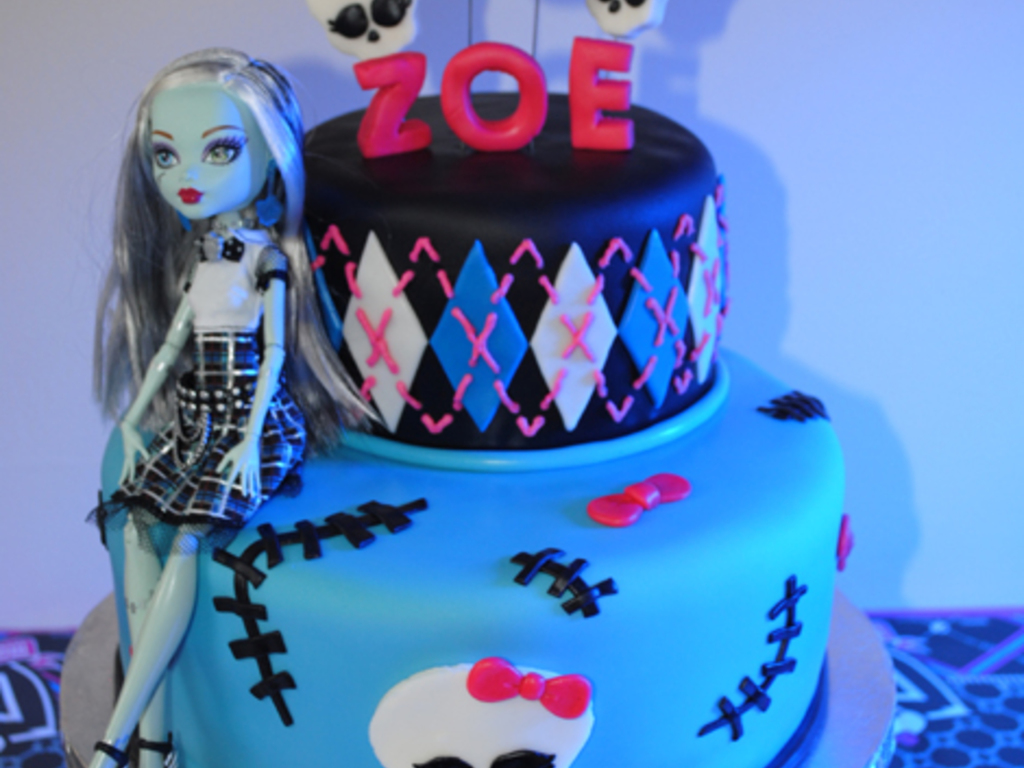 Monster High Frankie Stein Birthday Cake - CakeCentral.com