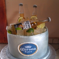 Corona Bucket Cake 