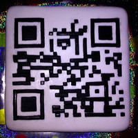 Qr Code For My Geeky Friend It Said Happy Birthday Mike When You Scanned It What A Pain To Cut All Those Little Pieces Of Fondant And P QR code for my geeky friend. It said "Happy Birthday Mike" when you scanned it. What a pain to cut all those little pieces of...