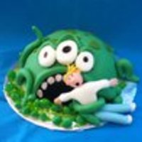 Swamp Thing Inspired by Debbie Brown's book, "Gorgeous and Gruesome Cakes for Children." This was my first attempt at figure modeling,...