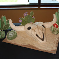 Steer Skull I made this cake for the Second Annual Cakes for a Cause competition. The skull is made completely of cake and covered in fondant. The...