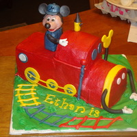 Mickey Train Cake 