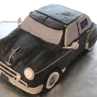 1950 Chevy 1950 Chevy. Customer wanted me to use the Wilton car pan! This was a challenge! The car is also Buttercream with fondant windows and...