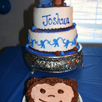 Monkey 1St Birthday Cake 