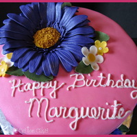 Gerbera Daisy Cake Gumpaste gerbera daisies and flowers