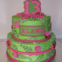 Lily Pulitzer Cake This cake was for a girl who loves Lily Pulitzer patterns. It was a surprise for her & her Mom asked me if I could do a pink &...