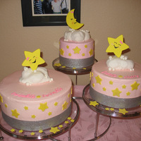 Twinkle Little Star Cakes For Twin Girls Top Cake Is Vegan Twinkle Little Star cakes for twin girls. Top cake is vegan.