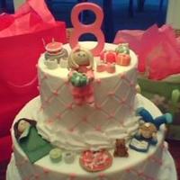 Slumber Party Birthday Cake Fondant figures. Time consuming but a whole lot of fun to make.