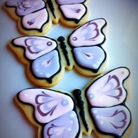 Butterfly Babtism NFSC with royal icing, for a baby babtism. TFL!!!