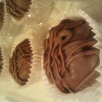 Hazelnut Cake Balls Playing around & decided to make Cake Balls out of leftover cupcakes.