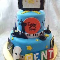 85Th Broadway Themed Cake Special Nod To Fiddler On The Roof 85th Broadway Themed cake, special nod to Fiddler on the roof