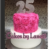 Bling Rosette Cake Bling Rosette Cake