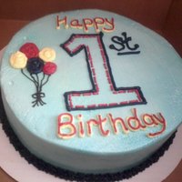 1St Birthday I did this cake a few years back for the 1st birthday of a friend's son. Today he turns 4 years old!! Happy Birthday little man!