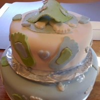 Baby Feet Shower Cake