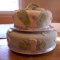 Baby Feet Shower Cake