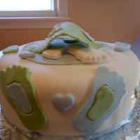 Baby Feet Shower Cake