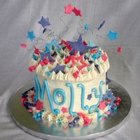 Molly's 6Th Birthday Cake I may have overdone this a bit. : ) Yellow buttermilk cake, vanilla/amaretto butter cream, and lots and lots of fondant decorations with...