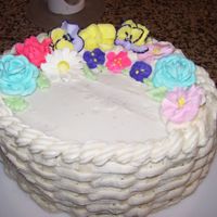Basketweave This was my first cake that I have done.. I am 15 years old and I have finished all the Wilton Cake Decorating classes and there are many...