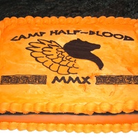 Camp Half Blood Cake FBC transfer. Marble cake w/ vanilla bc. For a friends daughters B-day. TFL