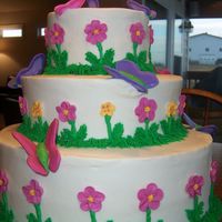 Butterflies And Flowers For A Baby Girl 