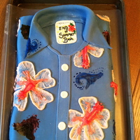 Havent Made A Cake In A Few Years First Shirt Cake Ever Tried The Embroidery Thing Lol Made This For A End Of Summer Party Haven't made a cake in a few years. First shirt cake ever. Tried the embroidery thing, lol. Made this for a End of Summer party.