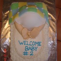 Baby Butt/ Bassinet This was for my sisters baby shower. I basketweaved the sides and to look like a bassinet and did the baby butt on top. I got the idea of...