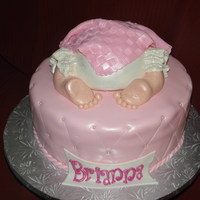 Girl Baby Shower vainilla/cookies and cream cake