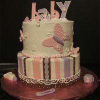 Buterflies Vanilla cake with lemon curd and lemon mousse fillings, butter cream frosting, royal icing, fondant and pastillage details.