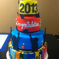 2013 Graduation Cake Chocolate And Vanilla With Buttercream Fondant And Gum Paste Decorations Thanks Wilton For The Grad Sil 2013 Graduation cake. Chocolate and Vanilla with buttercream. Fondant and gum paste decorations. Thanks Wilton for the grad sil