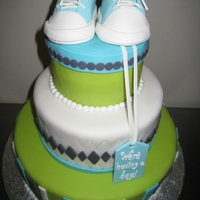 Baby Converse Sneaker Cake 