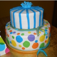 Party Hat bc frosting, all decorations are made of mm fondant