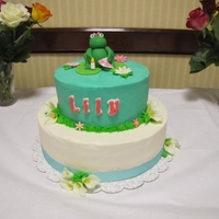 Lily Baby Shower Cake 