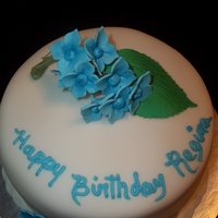 Hydrangea First attempt at creating hydrangeas for a cake