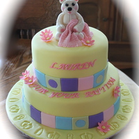 Welcome Baby gum paste bear,,