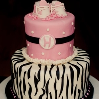 Sweet Baby Girl This was a shower cake I did for my sister. I am so excited to have a little niece! My sister chose this picture from Pinterest, so it may...