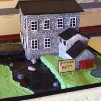 Spencerville Mill Replica of the building the ceremony/reception took place in. I was so excited to deliver this one! Carrot cake with Cream Cheese icing..