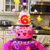 Fancy Nancy Birthday Party Cake 