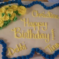 Birthday Cupcake Cake This was a CC Cake for a few friends for our luncheon so I didn't need to be perfect on it. The girls loved it.