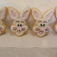 Easter Bunny Face Cookies 
